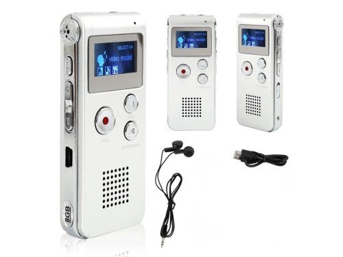 Grabador de Voz Digital 8GB