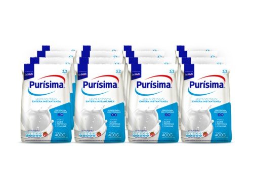 Leche en polvo Purisima Plus 400g Pack x16 + ENVÍO GRATÍS