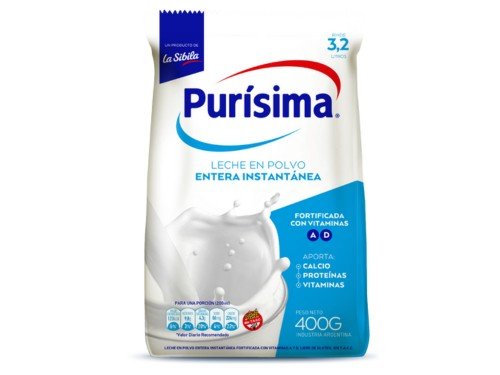 Leche en polvo Purisima Plus 400g Pack x16 + ENVÍO GRATÍS
