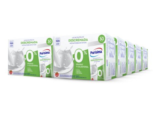 Leche en polvo Purísima Descremada 5g Pack x 600 unid + ENVÍO GRATÍS