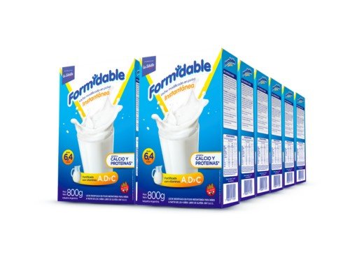 Leche en polvo Formidable 800g Pack x12 + ENVÍO GRATÍS
