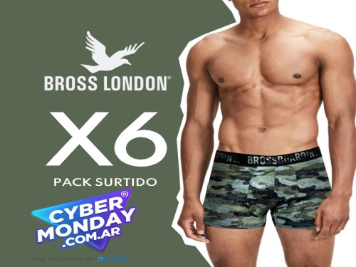 Pack X6 Bóxer Bross Estampado
