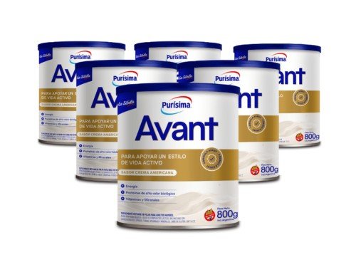 Suplemento Avant 800g Pack x6 latas sabor americana + ENVÍO GRATÍS