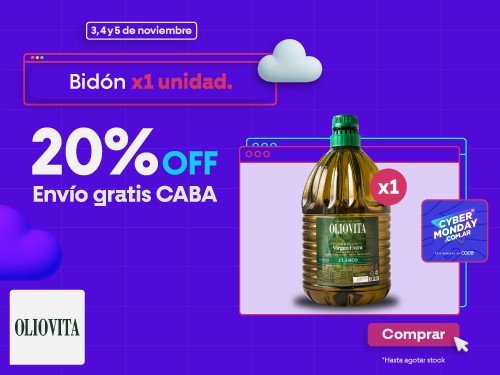 Aceite de Oliva Virgen Extra - Oliovita Blend Clasico Bidon x1 5000ml