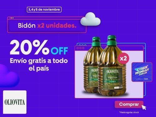 Aceite de Oliva Virgen Extra - Oliovita Blend Clásico Bidón x2 5000ml