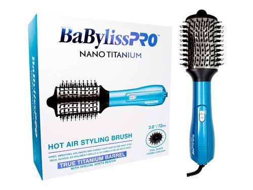 Babyliss Titanium Cepillo Secador Voluminizador De Pelo 72mm