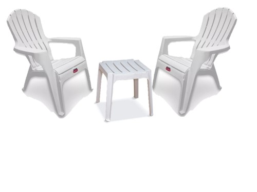 Sillon Plastico Country X 2 + Mesita Barcelona  Colombraro