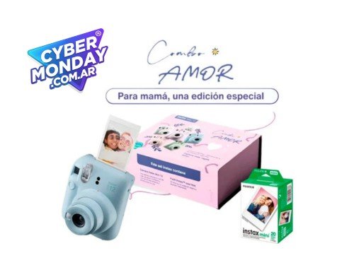 Instax Mini 12 Combo – Cámara instantánea con pack de fotos
