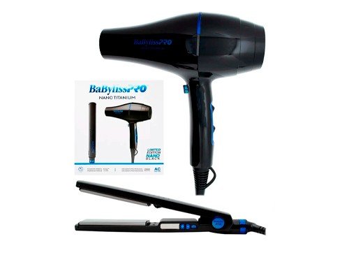 Babyliss Kit Black Planchita 4091 + Secador 2000w Pelo