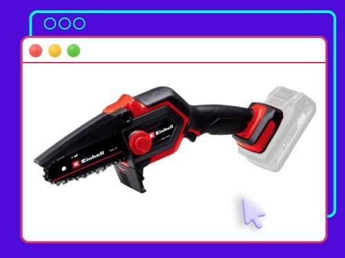 Mini Sierra Motosierra De Poda Inalambrica GE-PS 18/15 Li BL-Solo