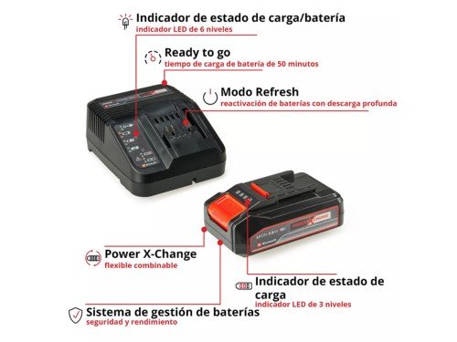 CARGADOR Y BATERIA 2,5 Ah Starter Kit 2.5 Ah EINHELL