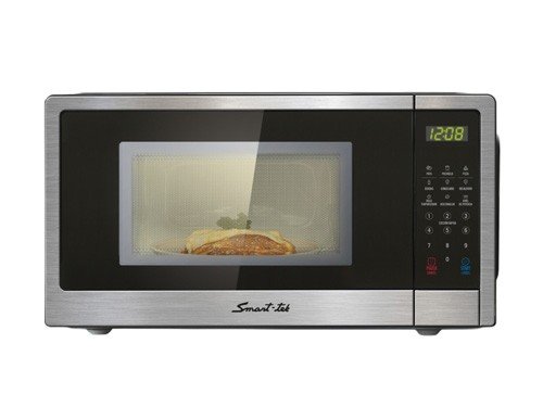 Microondas Smart-tek 23lts Acero Inox 900w Con Panel Digital