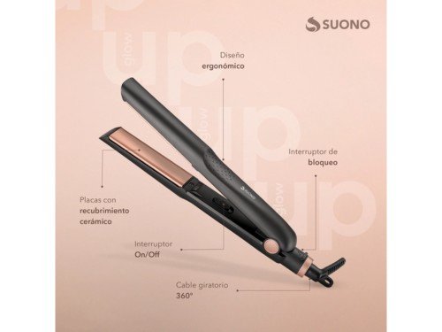 Set Suono Planchita de Cerámica y Secador de Pelo Temp. Regulable