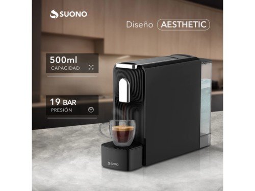 Cafetera Expresso Suono Para Capsulas Nespresso 500ml 19 Bares Presión