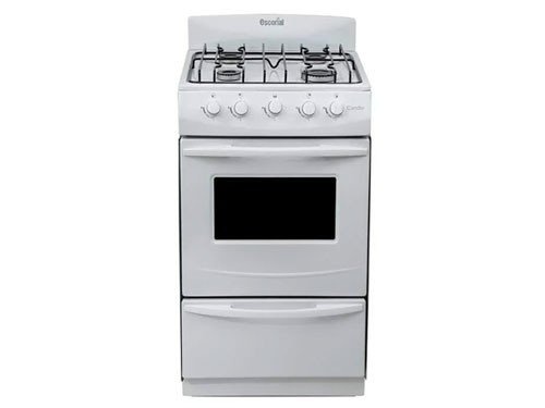 Cocina Candor Blanca 50cm Gas Natural Válvula de Seguridad Escorial