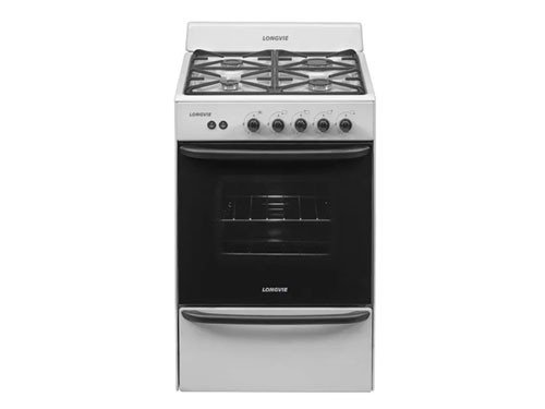 Cocina Blanca 56cm Reja de Fundición Luz Encendido Longvie