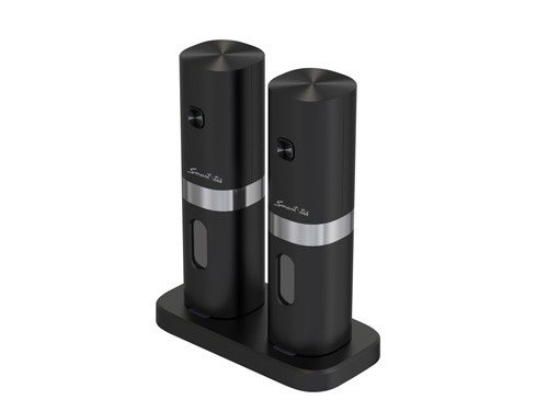 Salero Y Pimentero Electrico Smart-tek Usb Color Negro