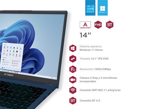 X-view Notebook V8 Intel I3 Ram 8gb 256gb Ssd 14.1 Fhd Windows 11