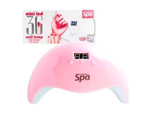 Teknikpro Spa Mini Cabina Lamp 36w Uñas Profesional Rosa