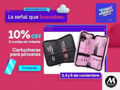 Cartuchera Negra Mia Secret: El Escudo de Protección de Herramientas.