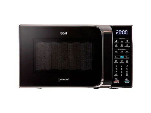 Microondas Digital BGH 20 Litros 700W Timer Negro