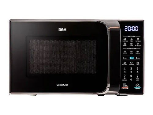 Microondas Digital BGH 28L con Grill 1250w Negro