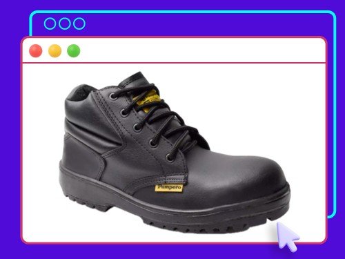 Botin De Seguridad De Cuero Pampero Puntera De Acero 249