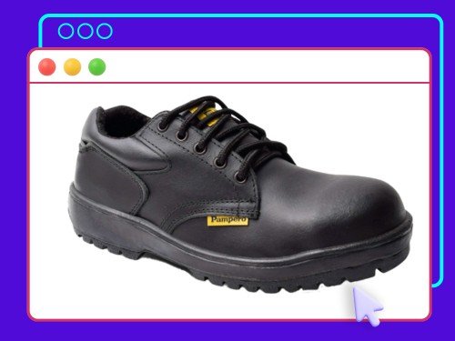 Zapato De Seguridad De Cuero Puntera De Acero 649 Pampero