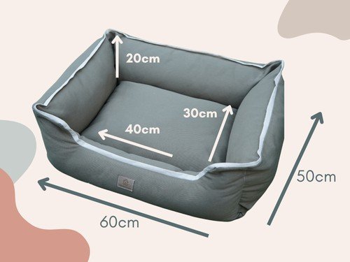 Cama Perro Funda 100% Desmontable Lavable Moises Con Cierre 50x60 cm