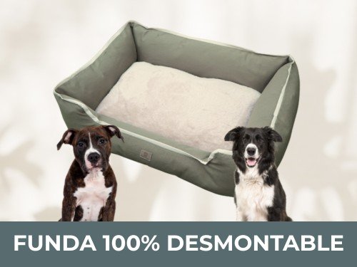 Cama Perro Funda 100% Desmontable Lavable Moises Con Cierre 65x80cm