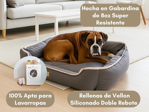 Cama Perro Funda 100% Desmontable Lavable Moises Con Cierre 65x80cm