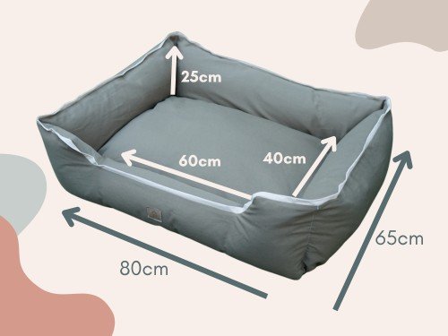 Cama Perro Funda 100% Desmontable Lavable Moises Con Cierre 65x80cm