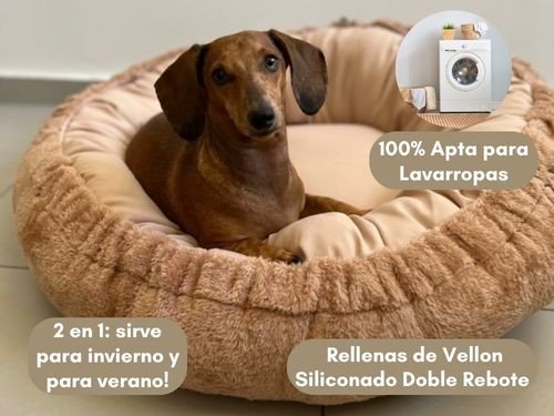 Cama Reversible 80cm Antistress 2 en 1 Verano/Invierno Super Rellena