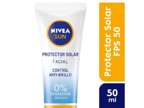 Protector Solar Facial Nivea Sun Control Brillo FPS 50 x 50 ml