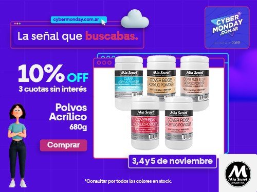 Polvo Acrílico Tamaño Profesional 680 g Cobertura de larga duración