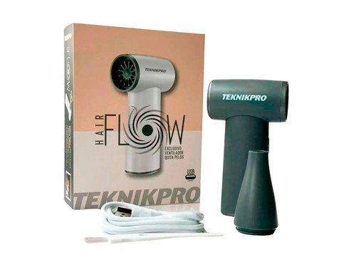 Teknikpro Hair Flow Ventilador Quita Pelo Usb Peluqueria