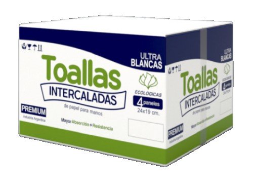 Toallas Intercaladas Premium Ultra Blancas 24x19cm de 4 Paneles