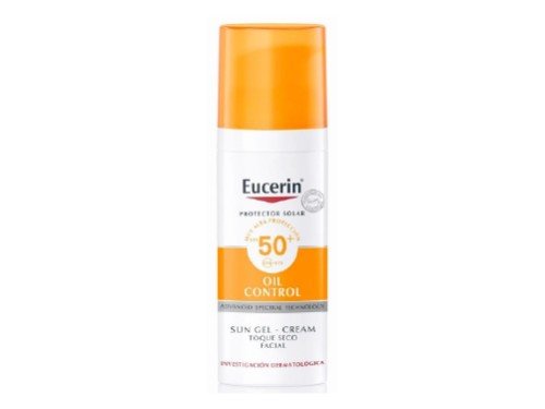 Solar Oil Control Sun Eucerin Gel Toque Seco FPS50 piel Grasa x 50 ml