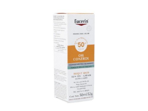 Solar Oil Control Sun Eucerin Gel Toque Seco FPS50 piel Grasa x 50 ml