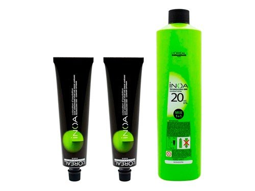 Kit Tintura Loreal Inoa X2 Unidades Sin Amoniaco + Oxidante