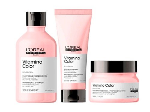 Loreal Vitamino Color Kit Shampoo + Enjuague + Mascara Chico