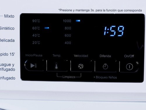 Lavarropas Automático Inverter Ecowash 6010B Vapor 6kgs 1000rpms