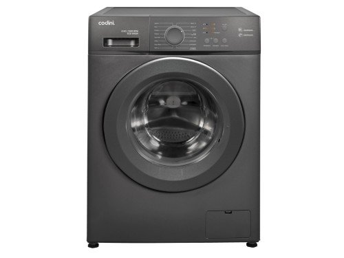 Lavarropas Automático Codini Inverter Steam 6kgs 1000 Rpm Gris