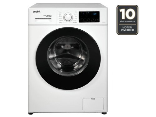 Lavarropas Automático Codini 8014 Blanco 8kgs 1400rpm