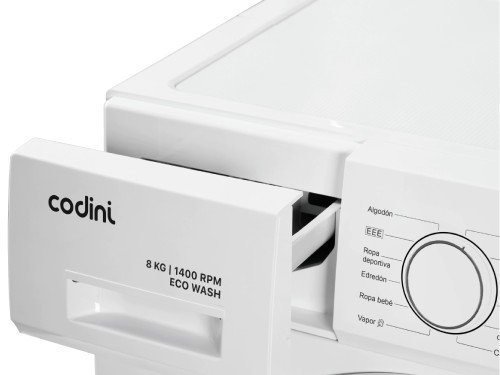 Lavarropas Automático Codini 8014 Blanco 8kgs 1400rpm
