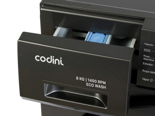 Lavarropas Automático Codini 8014 Gris 8kgs 1400rpm