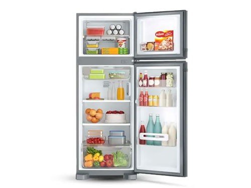 Heladera con Freezer Whirlpool No Frost 361L Clase A Inoxidable