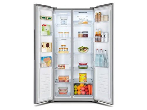 Heladera Side By Side Hisense 468L No Frost Plata RS3N428NAD-SIL