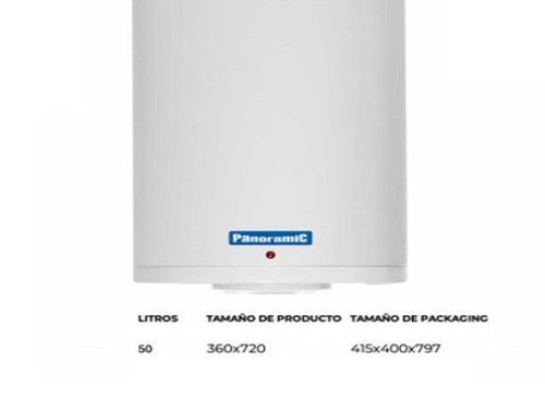 TERMOTANQUE TEM-050BO1N 50LTS ELECTRICO PANORAMIC