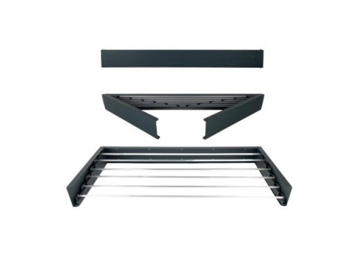 TENDER RETRACTIL INVISBLE NEGRO 1.00 MT 6 VARILLAS DE ALUM. PANORAMIC